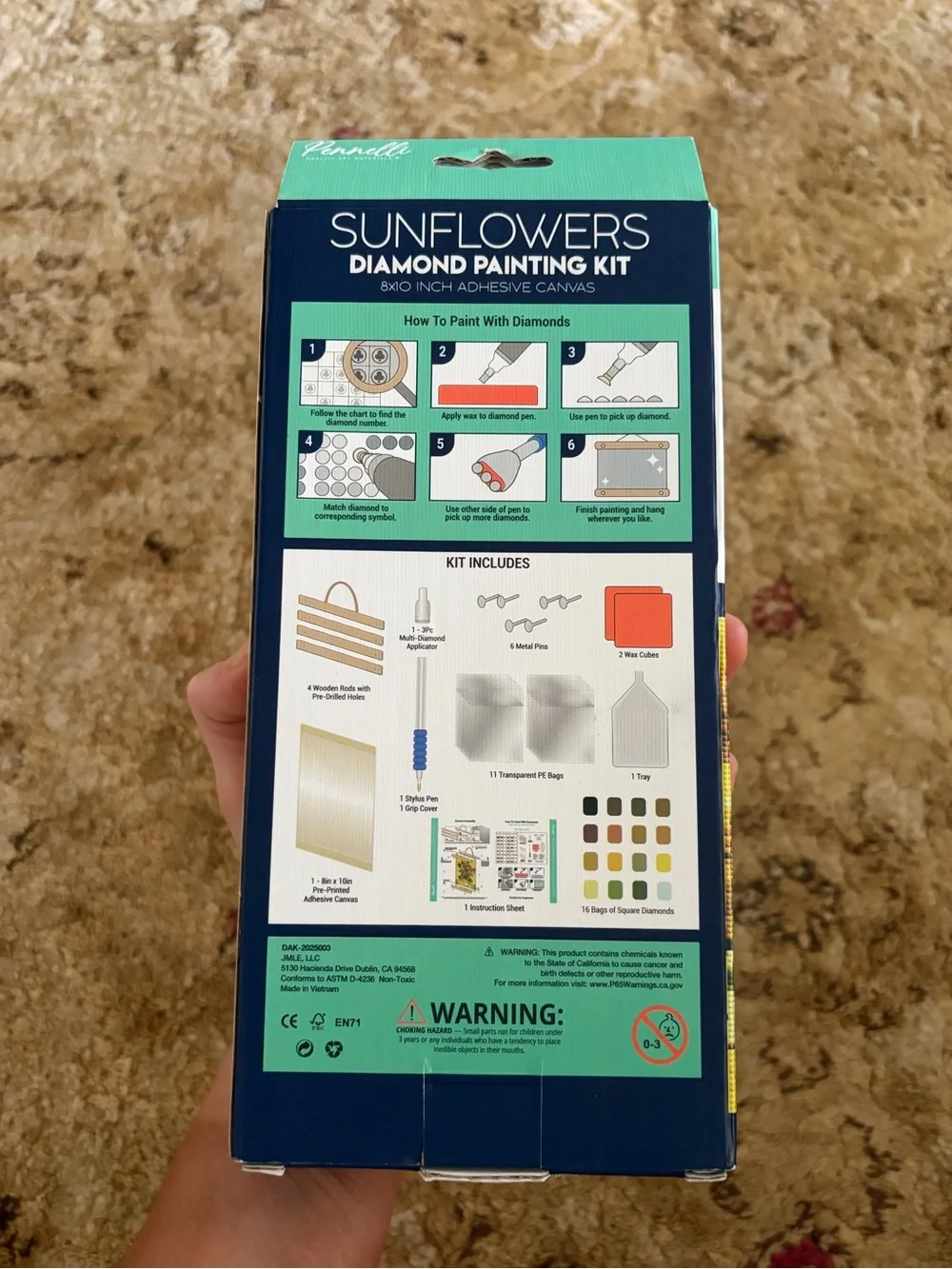 Pennelli Sunflowers Diamond Painting Kit - Yellow NIB crafts crafting art